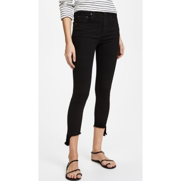 rag & bone Denim - Rag & Bone Black 10 Inch Capri Jeans